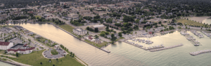 Aerial view of Sheboygan County Wisconsin