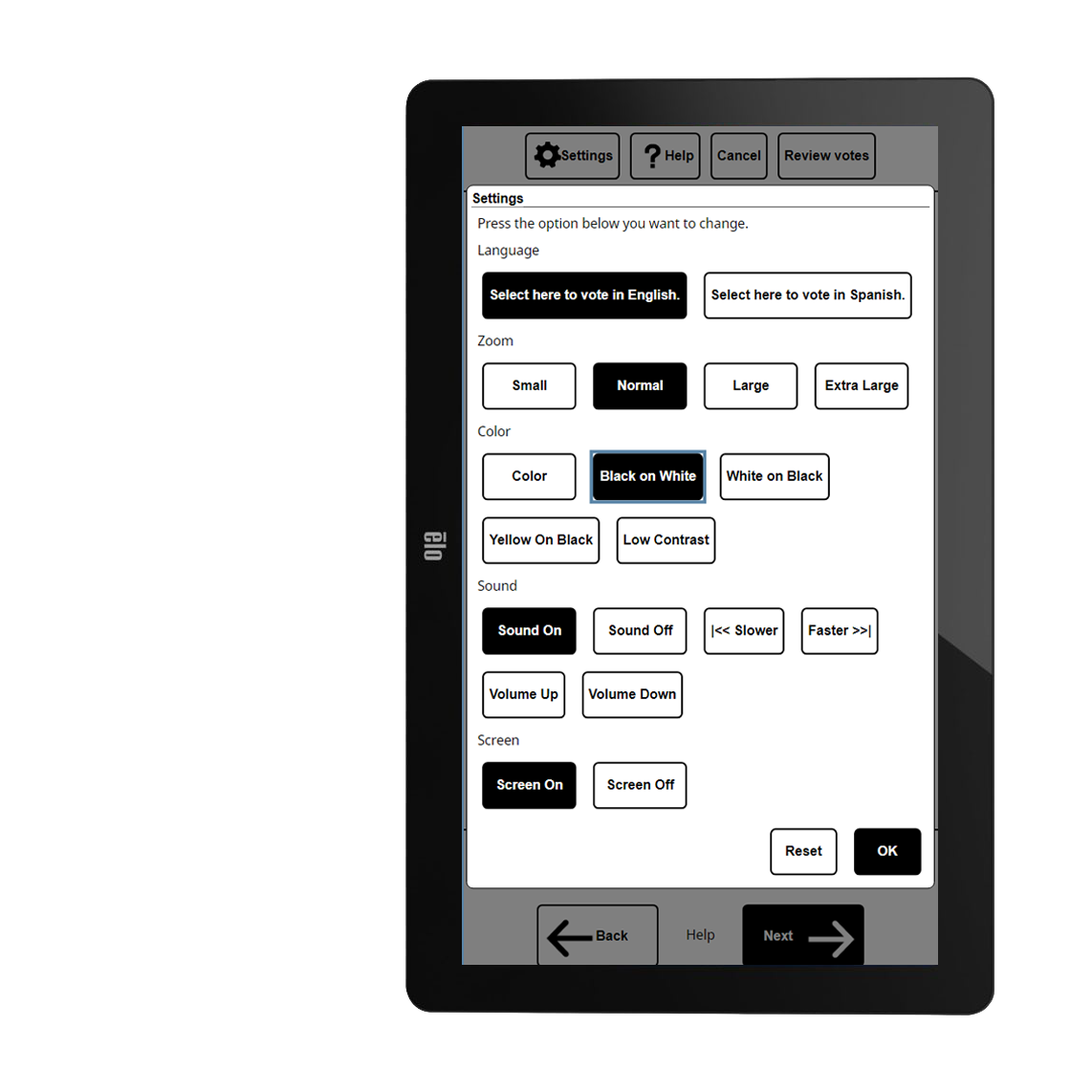 ClearAccess customize settings